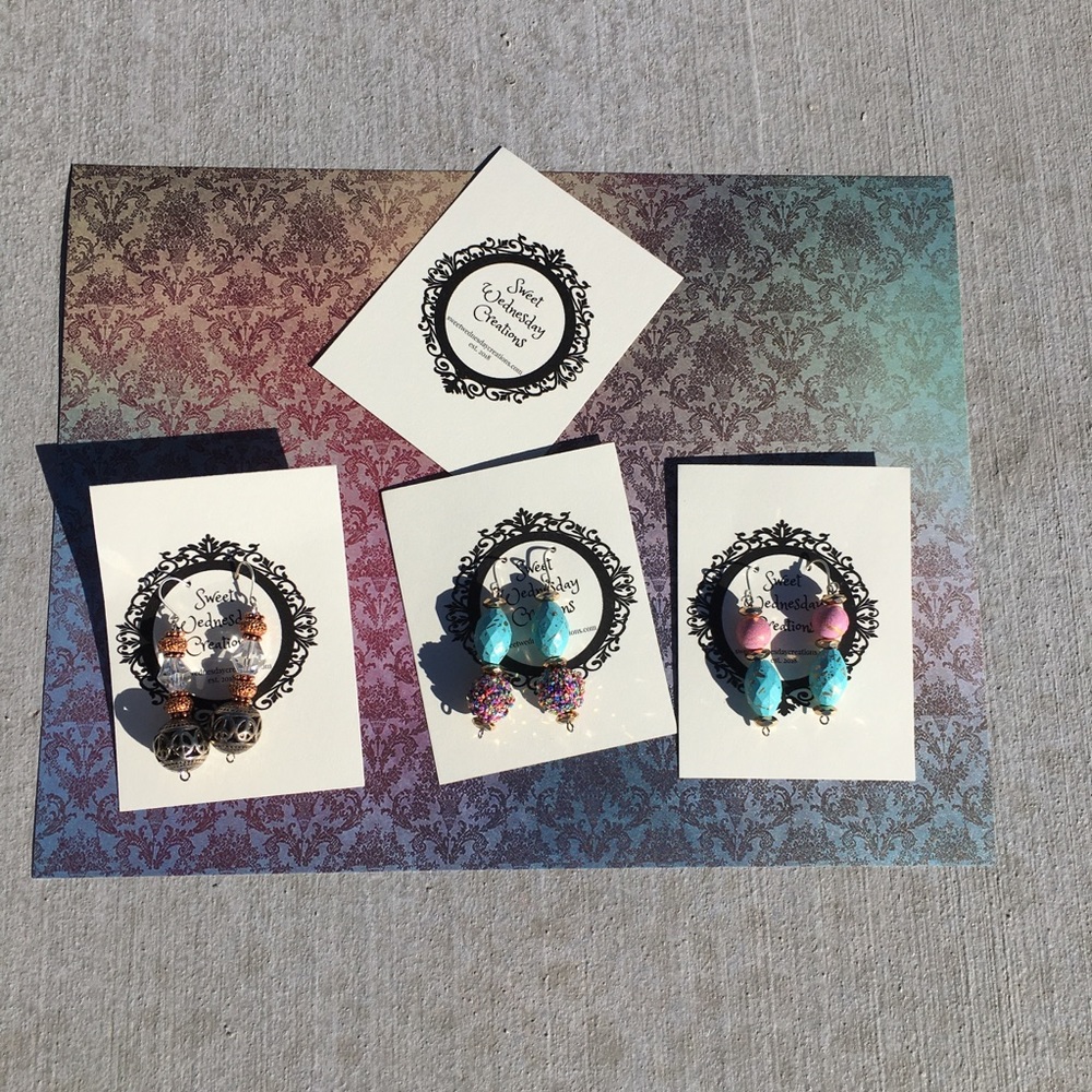 Fun Festive Drop Dangle Earrings - Picture 3 of 6